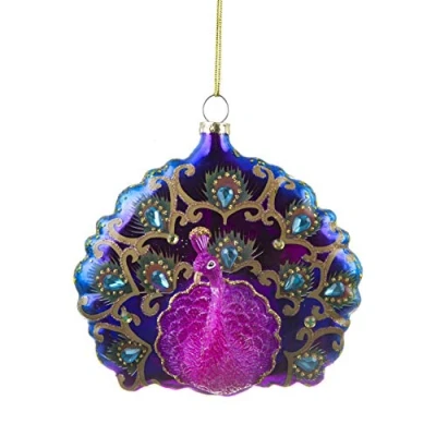 Image of Sass and Belle Glass Peacock Shaped Ball