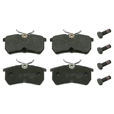 Image of 1S4Z2200BA, 98AB2M008BA, 98AX2M008BA, 98AX2M008BB, C1BC2M007AA Brake pad set BLUE PRINT ADF124216 Rear Axle with screw FORD: FIESTA 7, 6