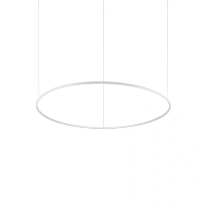 Image of Oracle Slim 150cm Non Dim 3000K Round Integrated Led Pendant Ceiling Light White