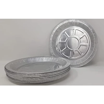 Image of Aluminium Foil 8&quot; Round Pie Flan Tart Plate 20x1.6cm 323cc (40)