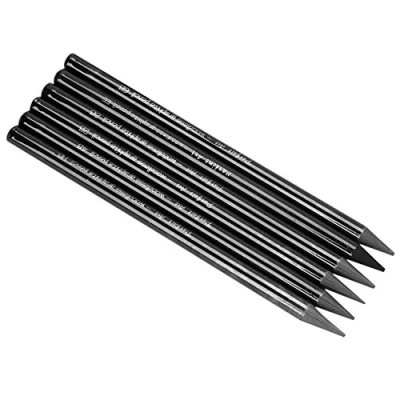 Image of 6 Pcs Graphite Pencils Medium Soft Charcoal Sticks Woodless Sketch Writing Drawing Pencil Artist Set Assorted HB 2B 4B 6B 8B EE for Students Beginners Aspiring