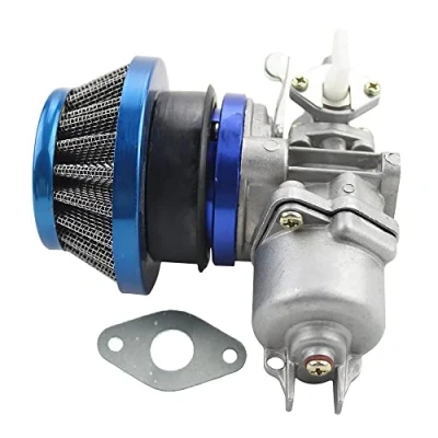 Image of GOOFIT 44mm Motorcycle Air Filter Stack Carburetor Carb Replacement For 2 Stroke 43cc 47cc 49cc ATV Four wheel off road vehicle lawn mower Scooter Blue