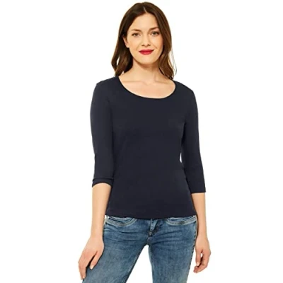 Image of Street One Women&#039;s 313977 Pania T Shirt, Blue (Deep 11238), 18