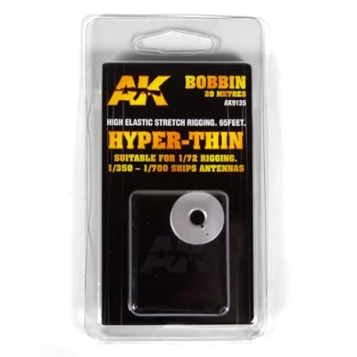 Image of AK AK9135 Elastic Rigging Bobbin: Hyper Thin (20m)