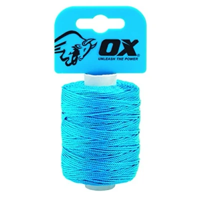 Image of OX Pro Nylon High Vis Builders Line 105m / 350ft Cyan