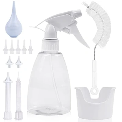 Image of RUNDONG Ear Wax Removal Kit, Remover, 10 in 1 Tool Kits for Irrigation, Washer Bottle System Cleaning, Earwax Remover Adults, Kids and Elders