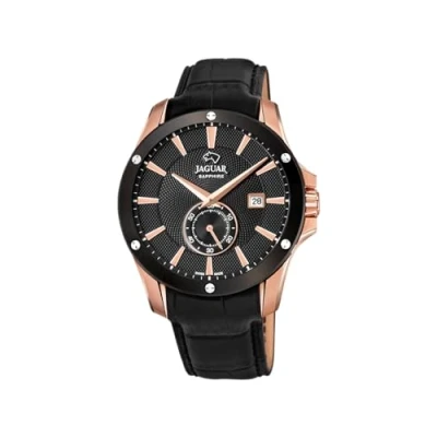 Image of JAGUAR Watch Model J882/1 from The ACAMAR Collection, 44 mm case with Black Leather Strap for Men