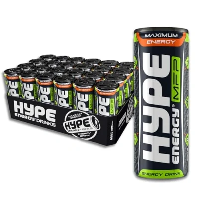Image of Hype Energy MFP CLASSIC Drink 24x250ml Caffeine Content, Taurine &amp; 5x B VITamins Vegan and Gluten Free An Exquisite Blend of Bold Flavour Power Punch