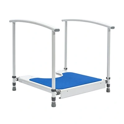 Image of NRS Healthcare Nuvo Petite Childrens Toilet Platform With Handrails Height Adjustable