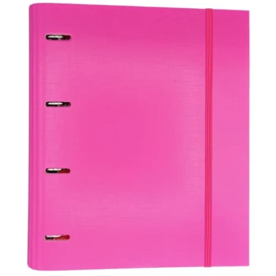 Image of Raylu Paper® 4 ring binder with 5 coloured dividers and refills of 100 90 g A4 sheets x mm, rings 30 mm