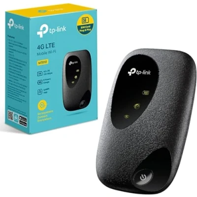 Image of TP Link M7010 4G+ MiFi, Portable Travel WiFi, Low Cost Unlocked LTE Advanced Cat4 Mobile WiFi Hotspot Dongle, 2000mAh battery, Caravan High Global Compatibility, Easy App Management