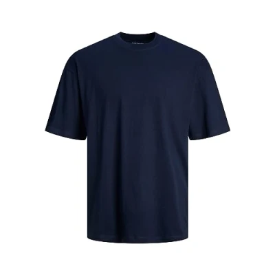 Image of JACK &amp; JONES Men&#039;s Jjebradley Tee SS Noos Sweat Shorts, Blazer Navy, M