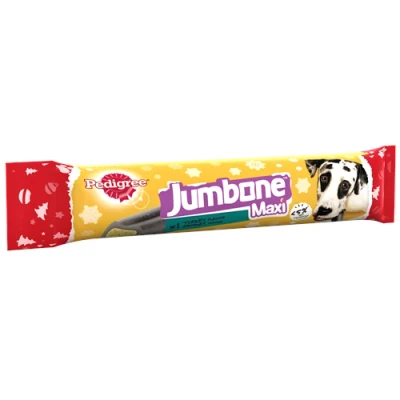 Image of Pedigree Christmas Jumbone Large Dog Treat with Turkey Flavour 12 Chews