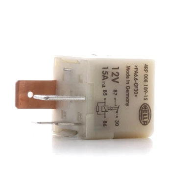 Image of 191906383, 191906383C, 6KE906383, 857951253 Relay, fuel pump HELLA 4RP 008 189 151 AUDI: TT Coupe, A6 C6 Saloon, A3 Hatchback