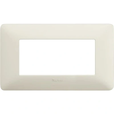 Image of BTicino AM4804MSL Matix Frame for 4 Switches, Silver, AM4804BCN