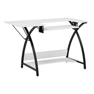 Image of Sew Ready Sewing Table, Alloy Steel, Black/White, 45.5&quot; W x 23.5&quot; D 30&quot; H