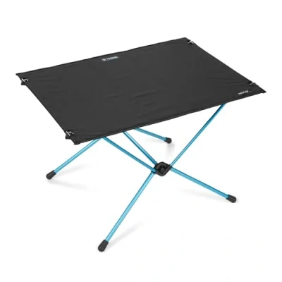 Image of Helinox Table One Hardtop Large Weather resistant, Lightweight and Collapsable, Portable, Outdoor Camping Supports up to 50 kg in weight (Black)