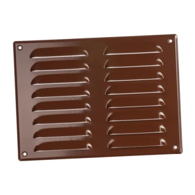 Image of 260x190mm / 10x7&quot; inch Brown Metal Air Vent Grille Cover with Insect Mesh Ventilation