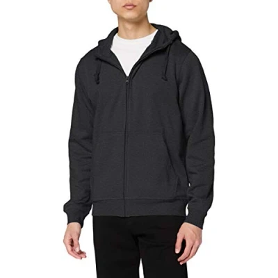 Image of Clique Men&#039;s Basic Full Zip Hoody, Green (Anthracite Melange), Large (Size: L)