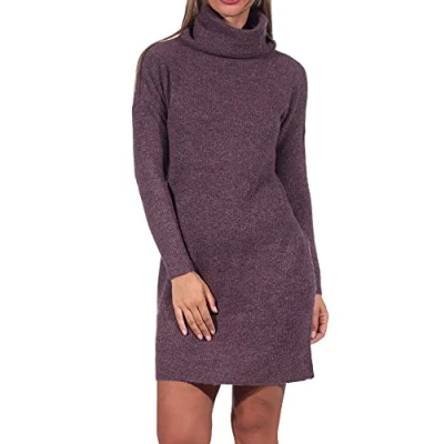 Image of ONLY Onljana L/S Cowlneck Jumper dress, Women&#039;s, Size: Small, Rose brown