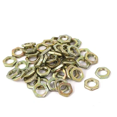Image of Sourcingmap M7x0.75x2mm Carbon Steel Hex Nuts Fastener 50pcs for Screws Bolts