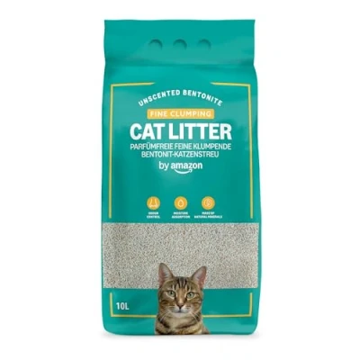 Image of by Amazon Clumping Fine Unscented Cat Litter 10L