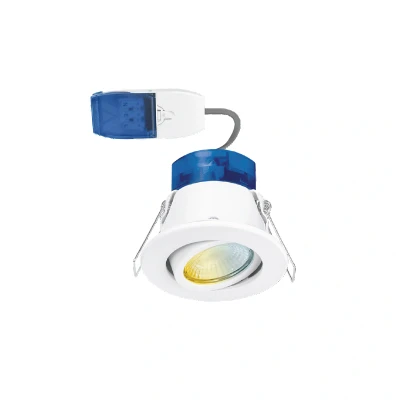 Image of Aurora R6 CWS FastRFix Wattage &amp; Colour Switchable LED Downlight White