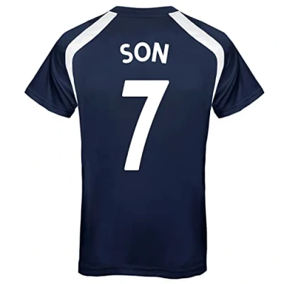 Image of Tottenham Hotspur FC Mens Son 7 Poly T Shirt Navy XL