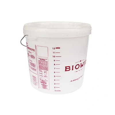 Image of 15 Litre Fermenting/Fermentation Bucket with Lid and Handle Home Brew Beer Brewery Wine Making Printed Scale Capacity