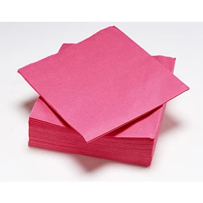Image of FSC® 50 Napkins Fuchsia Pink 2 Ply Wadding 33 x cm