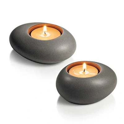 Image of Tescoma Door Tealight, Stones, Ceramic, Grey, 10x4.3x15.6 cm