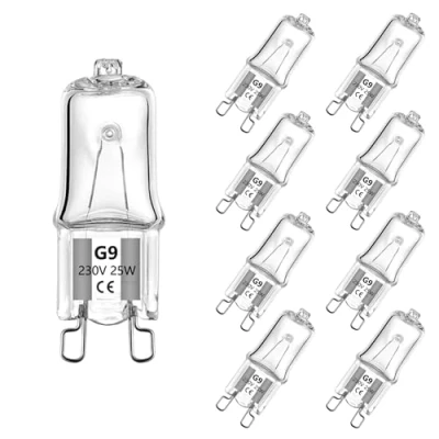 Image of BXXKXMC G9 Halogen Light Bulbs 25W 230V, No Flickering, Dimmable,2800K Warm White Capsule Bulb