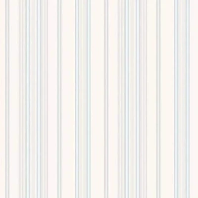 Image of G45324 Vintage Roses Striped Pale Blue Galerie Wallpaper