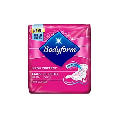 Image of Bodyform Normal Ultra 10 Sanitary Towels TOAL 40 (Pack of 4, 10)