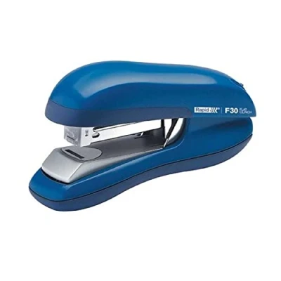 Image of Rapid F30 Fashion Half Strip Stapler, 30 Sheet Capacity, Flat Clinch Stapling, Ergonomic Design, Light Blue, 5000354