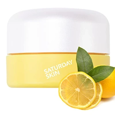 Image of Saturday Skin Yuzu Eye Cream Vitamin C Wide lluminating Under Tight Korean Niacinamide Caffeine for Wrinkles Puffy Eyes Dark Circles Moisturizing Hydrates Anti Aging Women (15ml)
