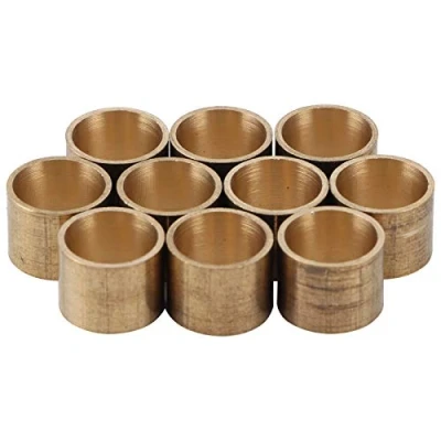 Image of Billiards Shaft Ferrule, 9/9.5/10 mm Pool Billiard Cues Tips Copper Cue Ferrule Replacement for Snooker Parts(10MM【No teeth】)