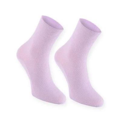Image of Rainbow Socks 1 pair of DIABETIC Elastic Cotton for SWOLLEN FEET, Purple L