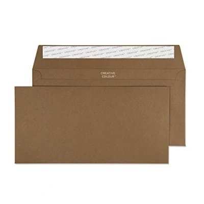 Image of Blake Envelopes Creative Colour 223 Briefumschläge Haftklebung Milch Schokolade DL+ 114 x 229 mm 120g/m² 500 Stück