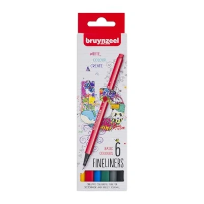 Image of Bruynzeel Royal Talens Fineliner, Set of 6 (60241006)