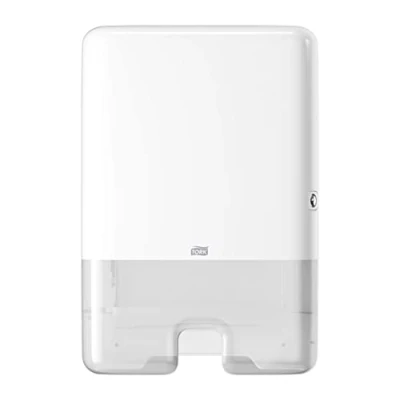 Image of Tork Xpress Multifold Hand Towel Wall Mounted Dispenser White H2, One at a time Dispensing, Elevation Range, 552000