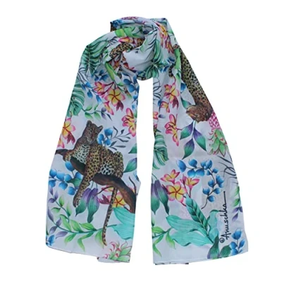 Image of Anuschka Hand Painted Leather, Jungle Queen Ivory, One Size