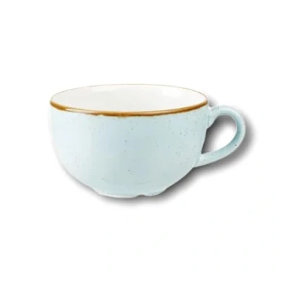 Image of Churchill Stonecast Cappuccino Cup, Capacity: 34 cl, Choice of Colours (Duck Egg Blue)