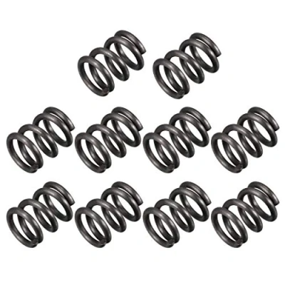 Image of sourcingmap Compression Spring 1.2mm Wire Dia , 8mm OD 10mm Free Length Steel Extension Spring,Black,10Pcs