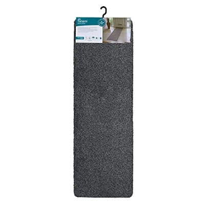 Image of JVL 01 885CH Tanami Two tone Fleck Barrier Runner Door Mat, Charcoal, 50 x 150 cm