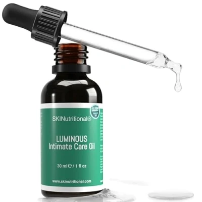Image of Intimate Hygiene Massage Oil Natural Skin Moisturiser for Dryness, Itch, &amp; Irritation Therapy Body with Almond, Jojoba, Avocado Lavender SKINutritional