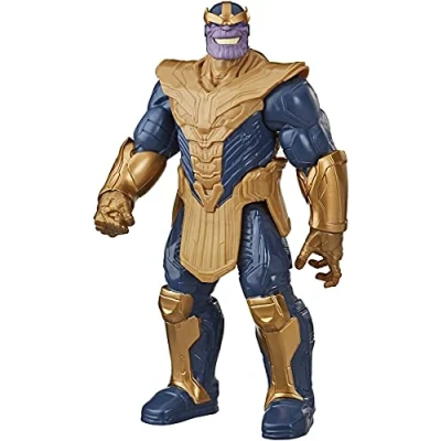 Image of Marvel Avengers Titan Hero Series Blast Gear Deluxe Thanos Action Figure, 30 cm Toy, Inspired byMarvel Comics, For Children Aged 4 and Up