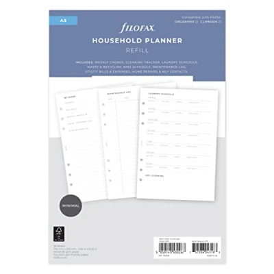 Image of Filofax A5 size Household Planner, White