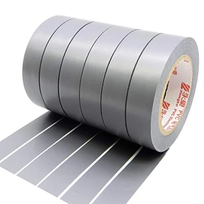 Image of Maveek Electrical Tape 0.6 Inch 15M Insulation Tape, 50 Feet, 6 Pack (6 Rolls Gray)