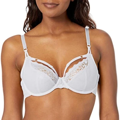 Image of Freya Women&#039;s Temptress Underwire Plunge Bra, White, 32F